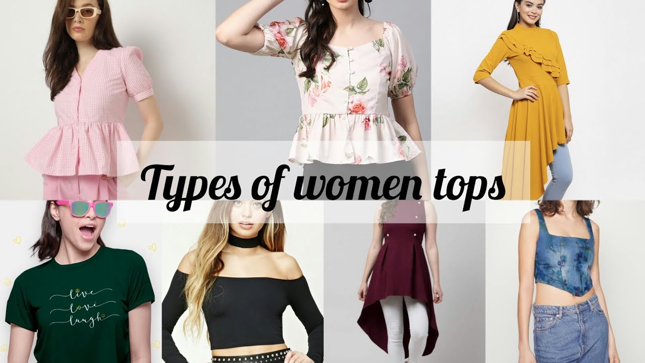 Types of tops || trendy women tops || styling zone #top #latestfashion ...