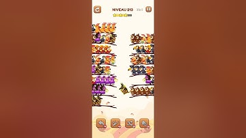 bird sort 2 color puzzle solution niveau 213 #games #gaming #puzzle #puzzlegame #androidgames