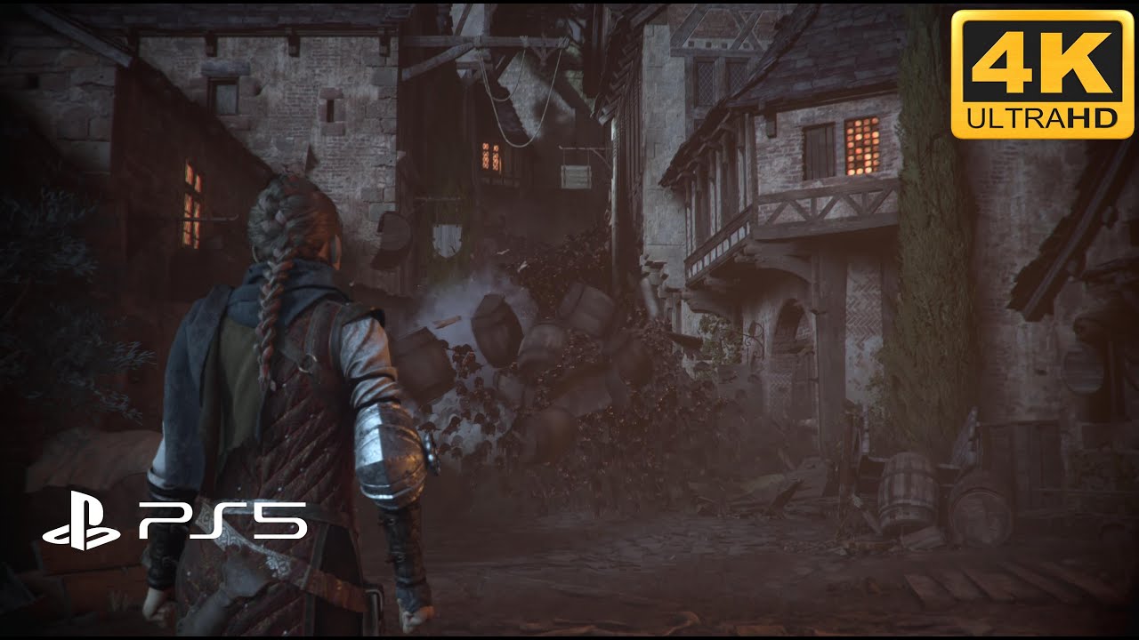 (PS5) Rats are destroying the city! 4K 60 FPS A Plague Tale: Requiem ...