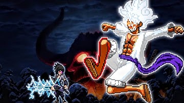 Sasuke Rinnegan V3 OP (New) VS Wano Luffy V4 OP (all form) in Jump Force Mugen