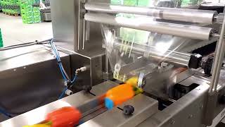 Συσκευασία πιπεριές 3τμχ | Packaging 3 pcs of bell peppers, Flow Pack APM EFP FS 25 OC