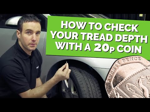 How To Check Your Tyre Tread Depth Using A 20p Coin
