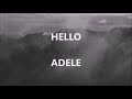 HELLO - ADELE (Lyrics)