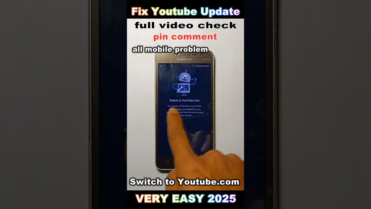 How To Fix Switch Youtube Com Problem 2025 This Version Of Is Out Date