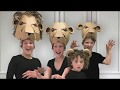 How to make a pride of cardboard lion costumes