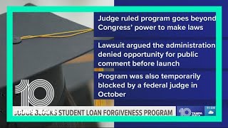 Federal court strikes down student loan forgiveness plan
