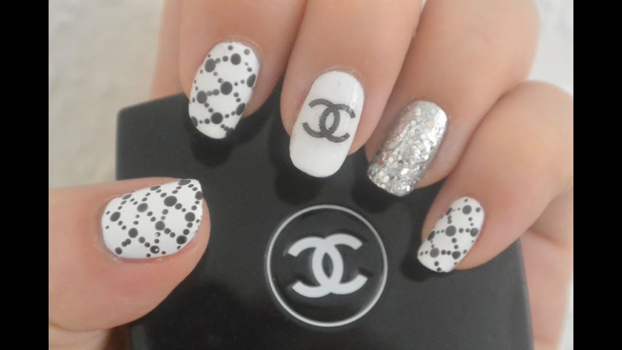 White Chanel Nails  Nails Design Ideas