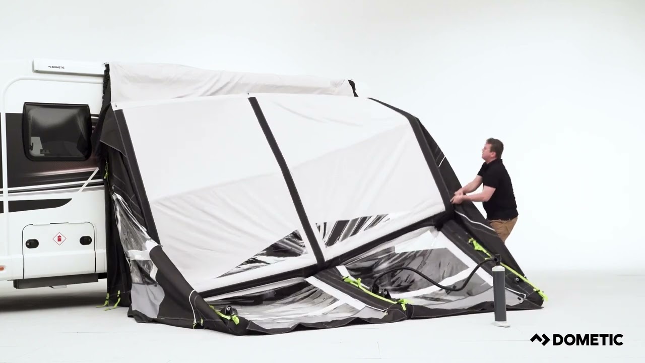 Dometic Rally Air Pro Drive Away. Как установить надувную палатку для автодома. Инструкция