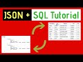 JSON and SQL Tutorial - Convert a table to JSON and JSON to table