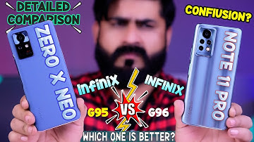 Infinix Note 11 Pro vs Zero X Neo Detailed Comparison | Camera, Performance, G95 vs G96 | Confusion?