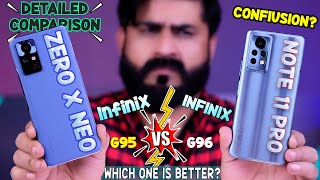 Infinix Note 11 Pro vs Zero X Neo Detailed Comparison | Camera, Performance, G95 vs G96 | Confusion?