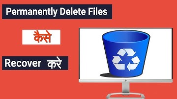 How To Recover Permanently Deleted Files From Recycle Bin ..Windows 10,8,7 ...