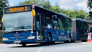 First York Bendy Bus 11104 On 2 From Rawcliffe Bar To York City Centre Circular