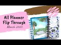 Flip through of all my planners  march 2023 with judi of jlbcrafts