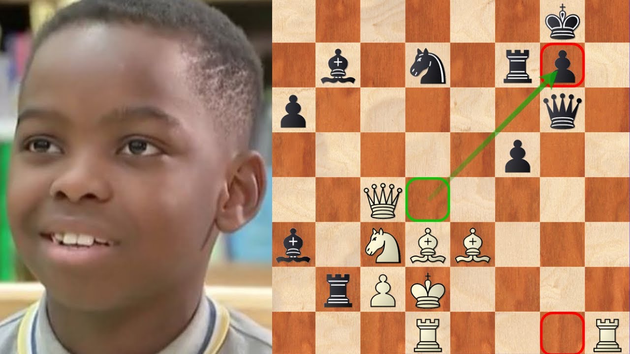 12-year-old chess prodigy FM Tani Adewumi plays blindfolded chess