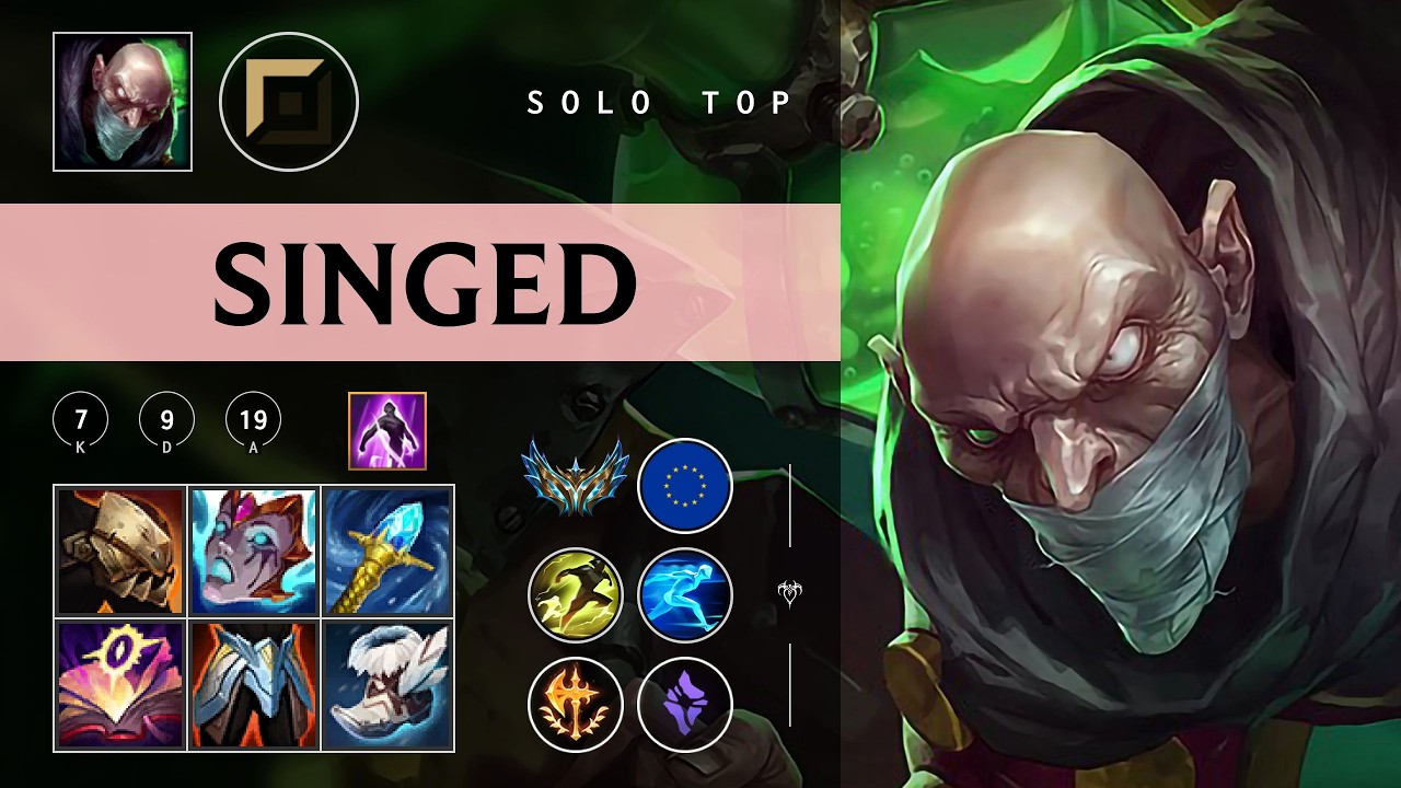 Singed Top vs Riven - EUW Challenger Patch 26.04
