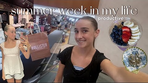 spend a fun summer week with me! 🌟shopping, grwm, tanning & more! 😙💐
