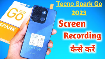 How to screen recording in Tecno spark go 2023 | Tecno spark go 2023 Screen Recording