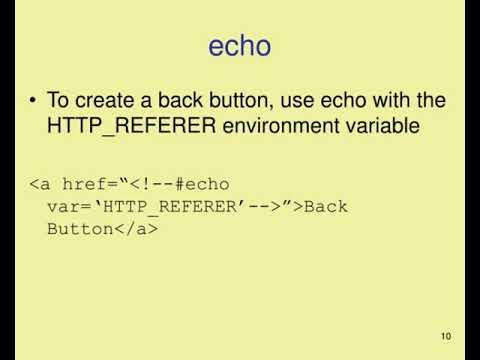 server side includes and cgi scripts