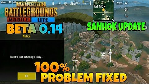 Pubg Mobile lite Beta version 0.14 loading problem 100% fixed || Lord SkullZ YT