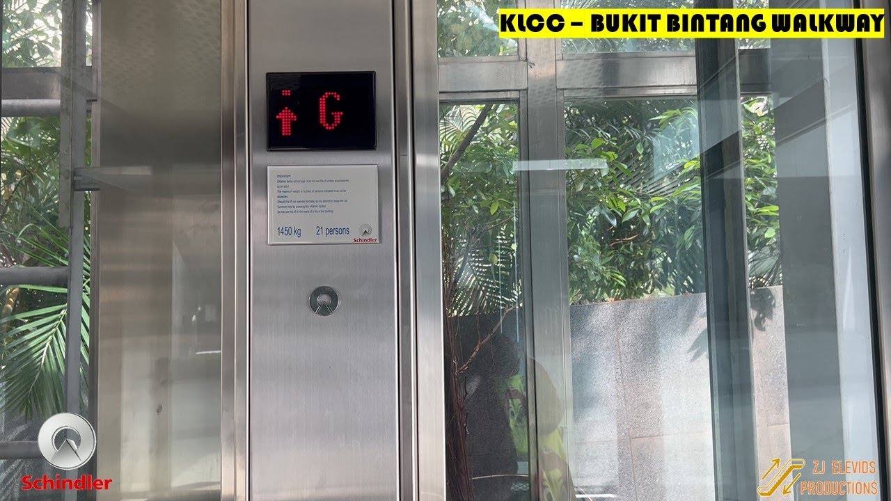 Schindler Elevator at KLCC - Bukit Bintang Walkway, Kuala Lumpur, Malaysia. (Near Menara Darussalam)