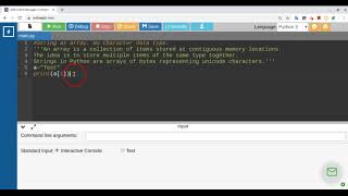 Python: String as Arrays