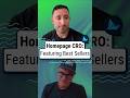 Homepage CRO with Best Sellers