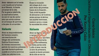 Clase # 1 Aprende a Escribir y a Improvisar Décimas | Introducción y Objetivos.