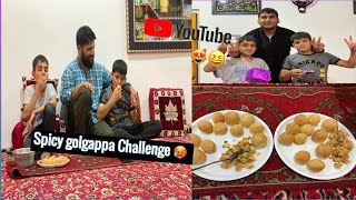 Spicy Golgappa Challenge🥵 || Panipuri Eating Challenge 😉🤪