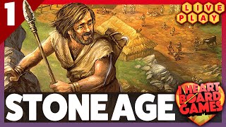 Stone Age, 4p playthrough | Live Play Session 1