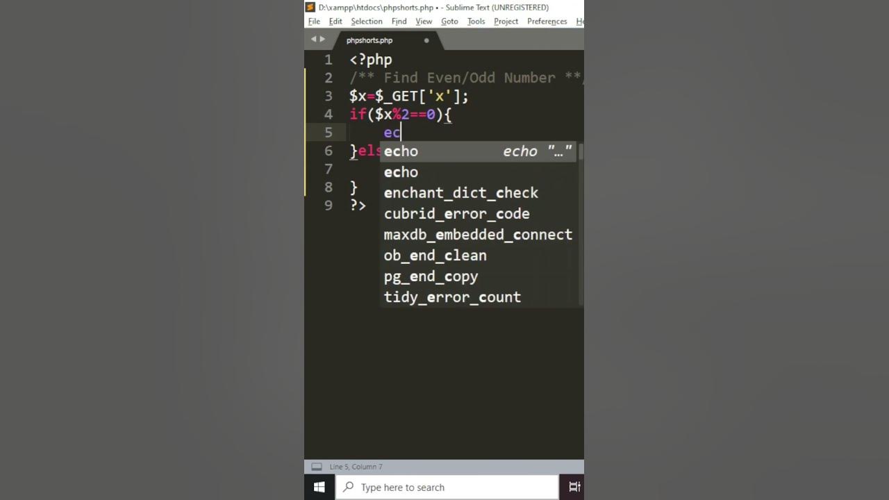 Write a Program To Find Even Or Odd Number In Php | Find Even Or Odd ...