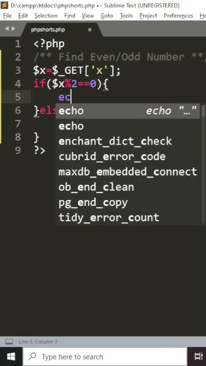 Write a Program To Find Even Or Odd Number In Php | Find Even Or Odd ...