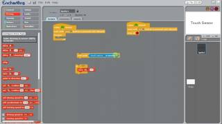 Lego NXT Touch Sensor with Enchanting