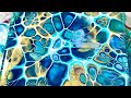 🌟Quickie! Real time bloom with Mojo! Bloom technique in 2 minutes! #sheleeart #fluidart