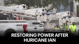 Restoring power after Hurricane Ian