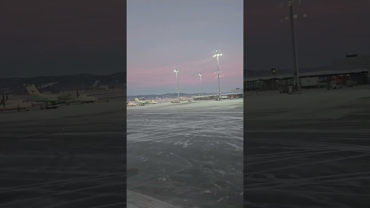 Зимний день в аэропорту Осло в Норвегии ♥