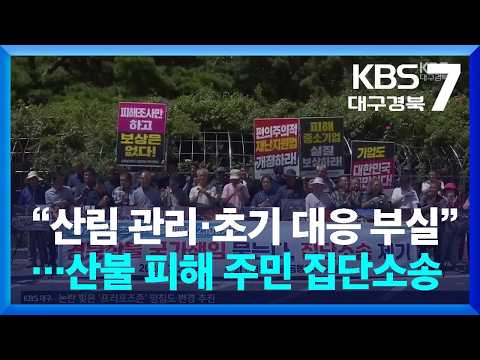 “산림 관리·초기 대응 부실”…산불 피해 주민 집단소송 / KBS  2026.07.29.