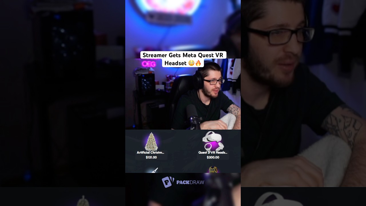 Streamer Gets Meta Quest VR Headset 😳🔥 