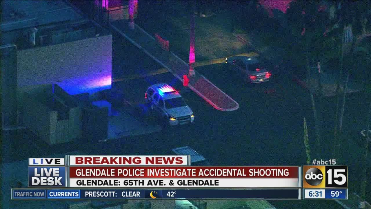 Glendale police investigating accidental shooting - YouTube