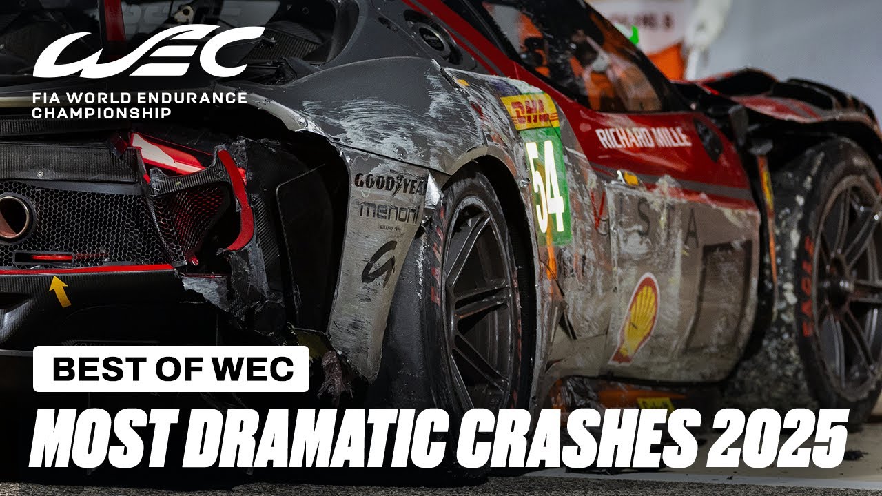 Most Dramatic Crashes & Spin Outs from the 2025 Season | FIA WEC