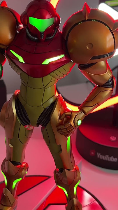 Nostalgic Fun: Samus Aran Shines in YouTube Neon Light #youtubehighfive