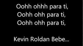 Video thumbnail of "Sensacion Hermosa Kevin Roldan Letra"