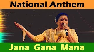Jana Gana Mana | Asha Bhosle | National Anthem | Jana Gana Mana with Lyrics | Desh Bhakti Geet