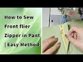 How to Sew Zipper on Trouser/Pant Easily For Beginners| Easiest Sewing Techniques