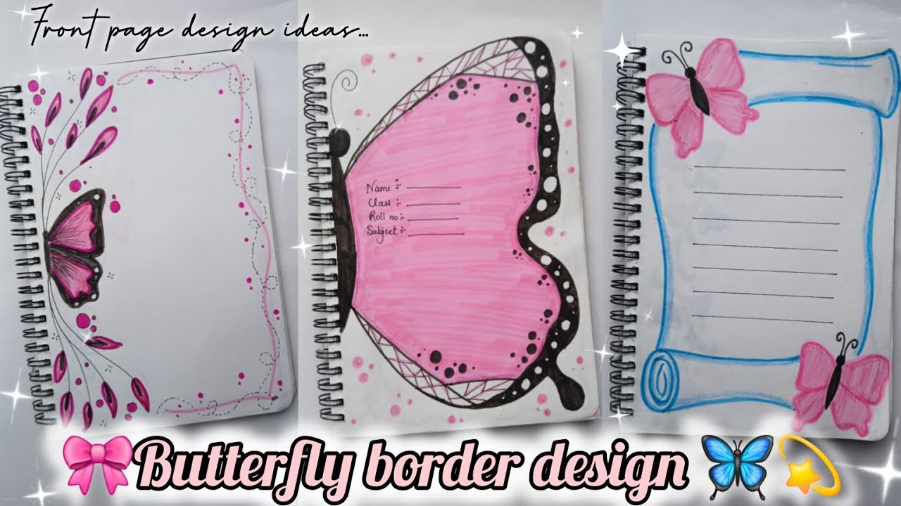 "Top 3 front page designs✨️| Handmade & Aesthetic | Must try it!"🎀💫