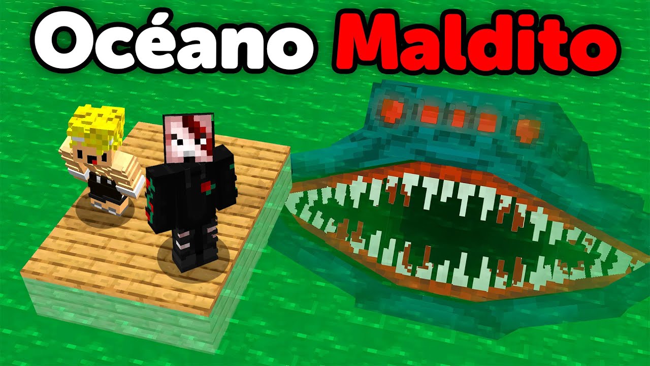 Sobrevivimos al Oceano Maldito en Minecraft