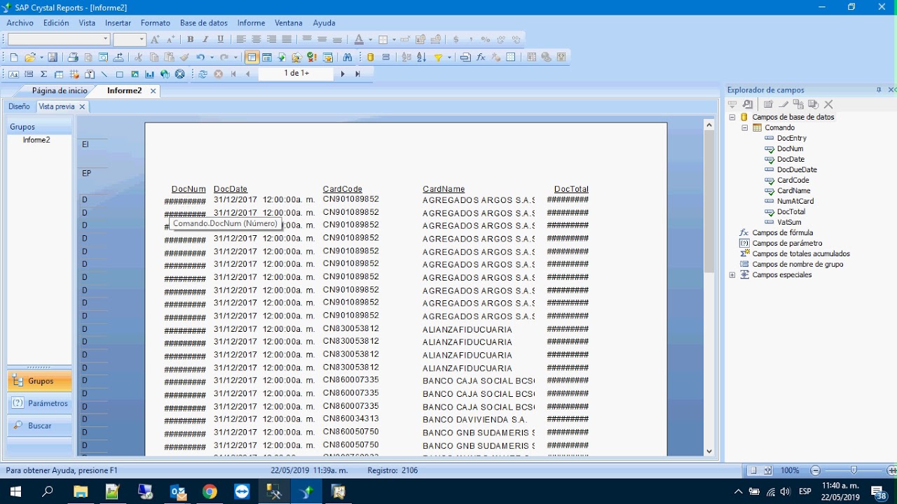 Estructurando primer Informe Ep.3