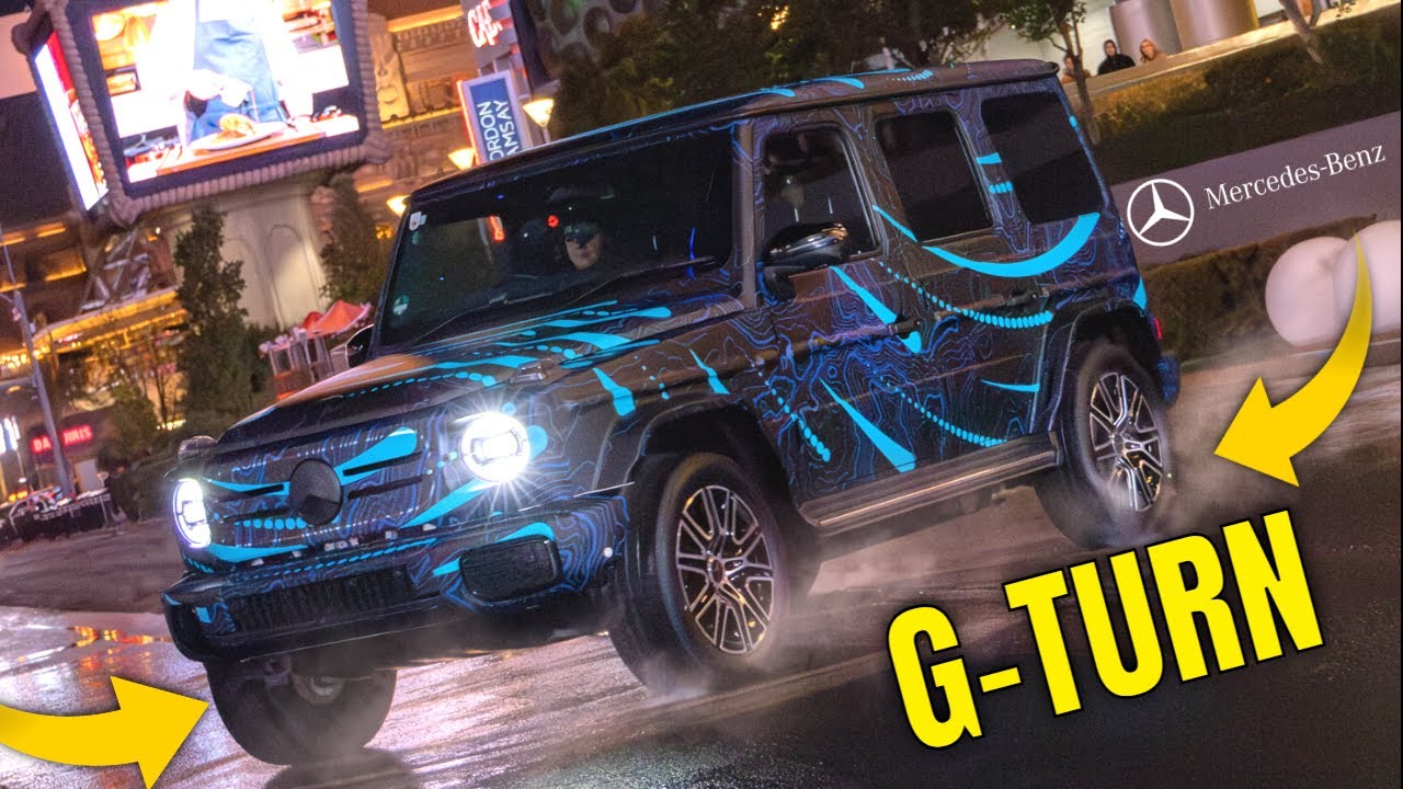 Mercedes Unveils Revolutionary G TURN Feature at CES 2024 - YouTube
