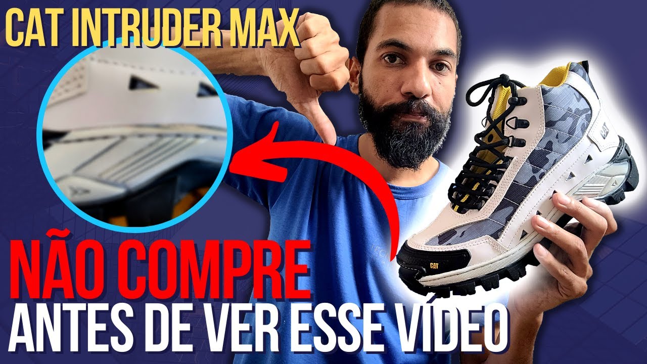 Bota Caterpillar Intruder Max (Mercado Livre) Review Completo - Bonita mas  não vale a pena, assista! 