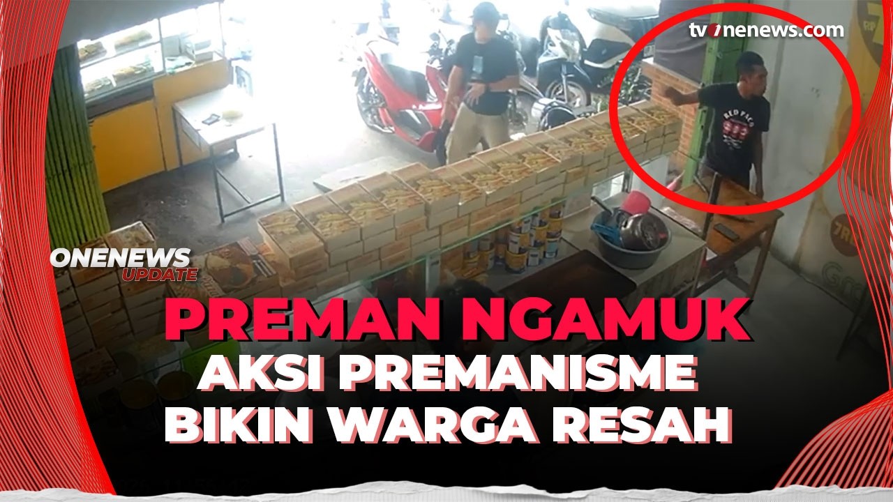 Heboh! Preman Ngamuk Bawa Sajam, Paksa Pedagang Beri Martabak | OneNews Update